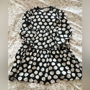 Hanna Andersson Black and White Polka Dot dress